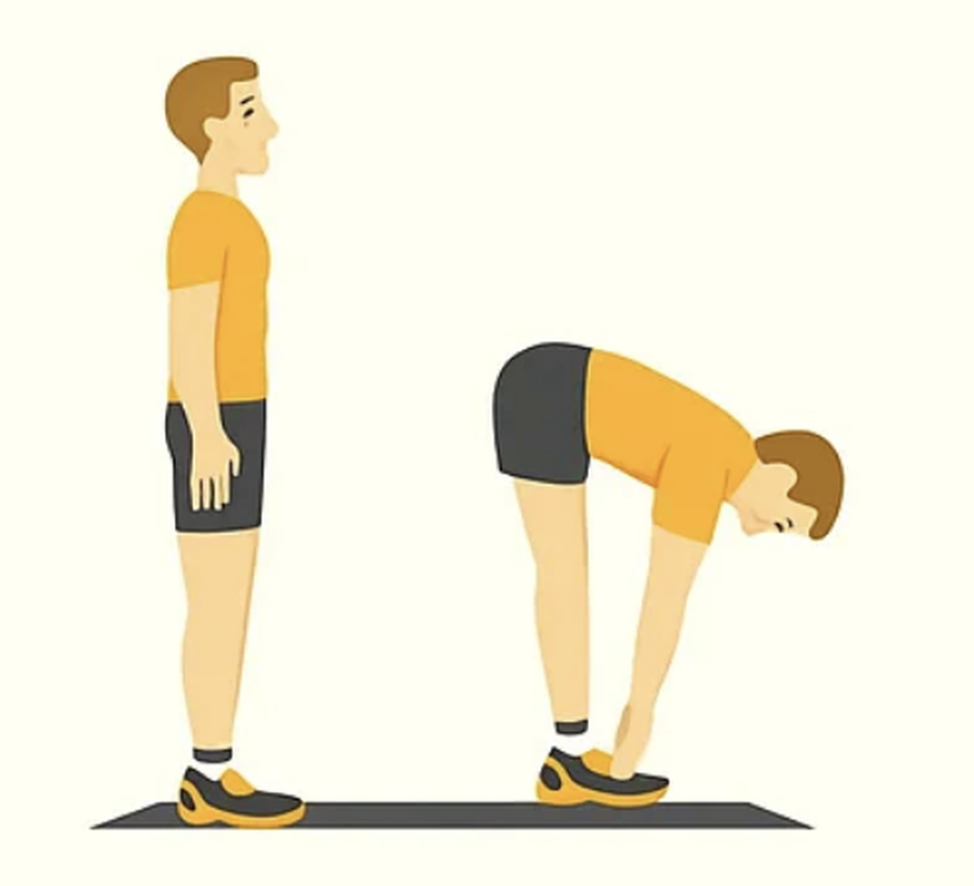 standing hamstring stretch for back pain