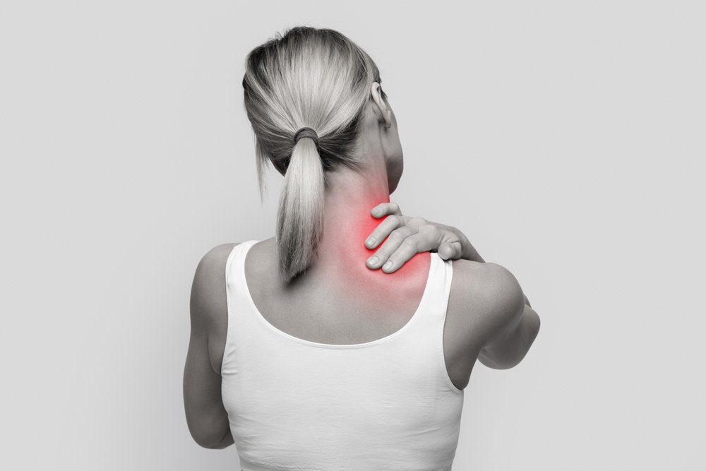 Neck,Pain,Muscle,Stress,And,Strain,Concept.,Stressed,Blonde,Woman neck pain treatment in tyrone pa