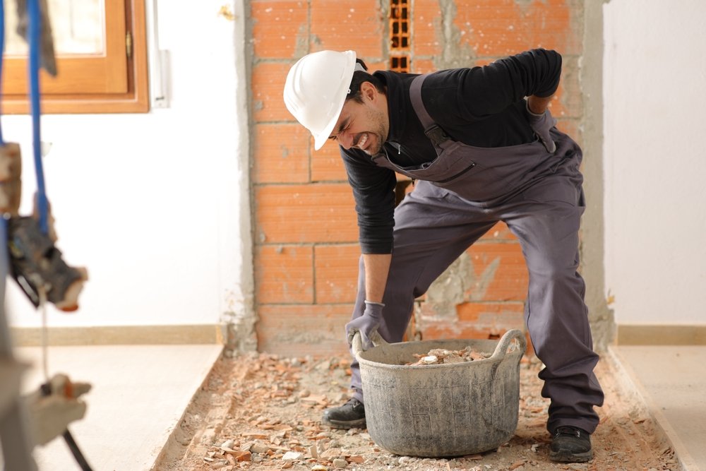 work injury from heavy lifting tyrone pa